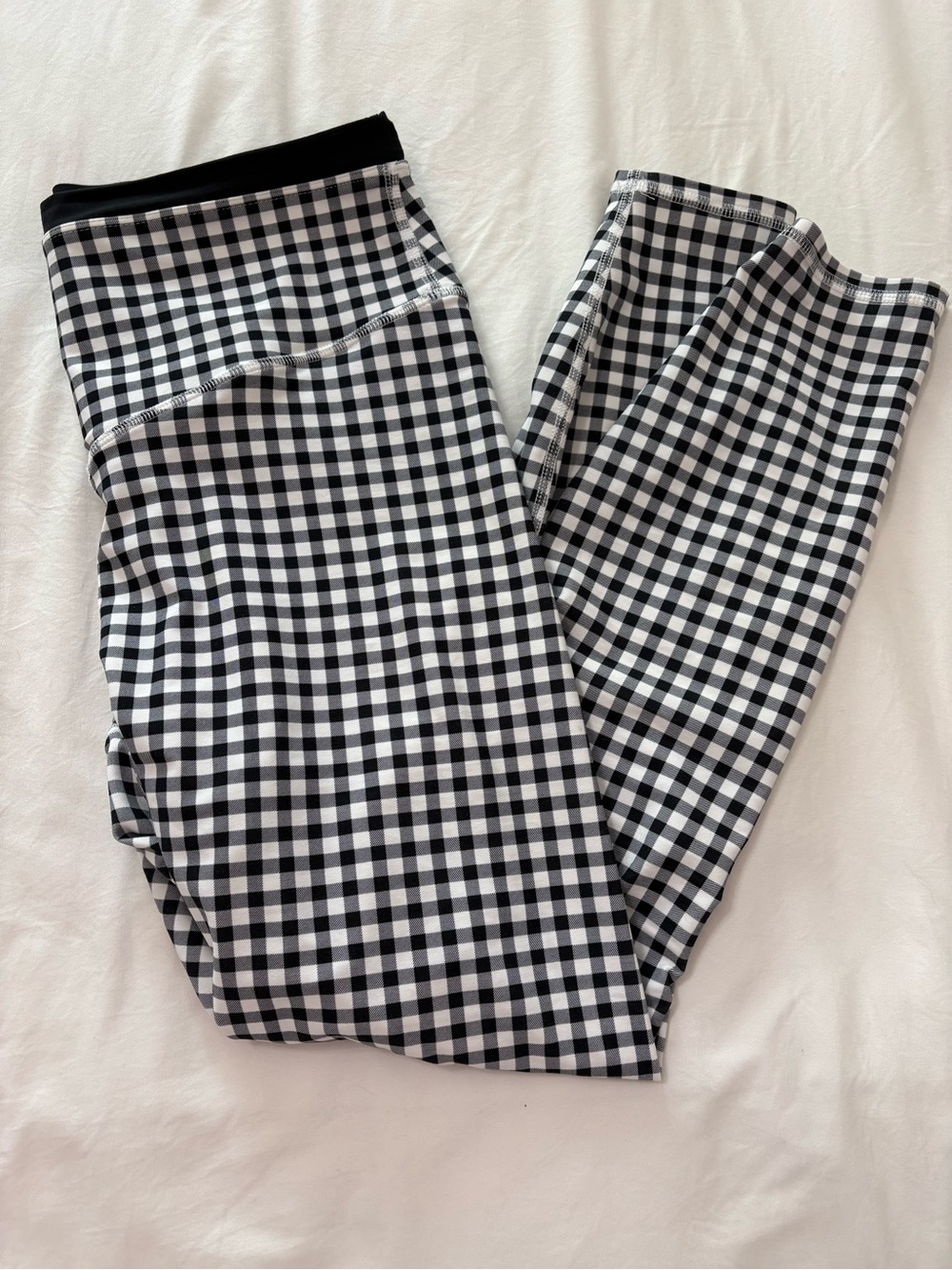 JoyLab Black & White Gingham Leggings